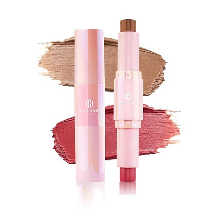 Color Nymph Blush Contour Makeup Stick, Double-end Stick Cream Blush & Contour by ColorNymph