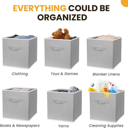 Criusia Large Storage Cubes, 13 Inch Cube Storage Bins - Image 4
