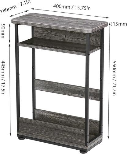 Narrow Side Table, 3-Tier Slim End Table - Image 3