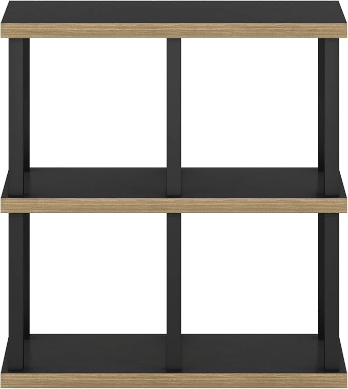 Furinno Turn-N-Tube No Tools Decorative Display Shelf, Americano/Black - Image 6