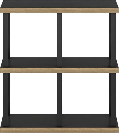 Furinno Turn-N-Tube No Tools Decorative Display Shelf, Americano/Black - Image 6