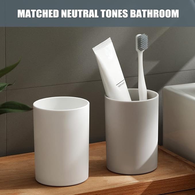Bathroom Tumbler Cup 10.5oz Reusable Unbreakable Toothbrush Cup 300ml Mouthwash - Image 5