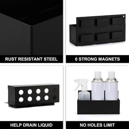 Mayouko 2PCS Magnetic Aerosol Spray Can Holder, 8.3" x 3" x 4.4", Magnet - Image 3
