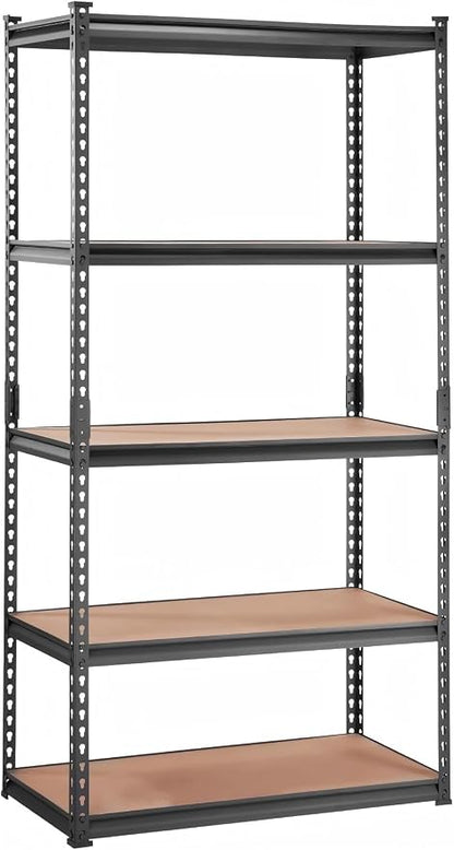 Storage Shelving Unit, 5-Tier Adjustable Metal Storage Shelves by Unknown