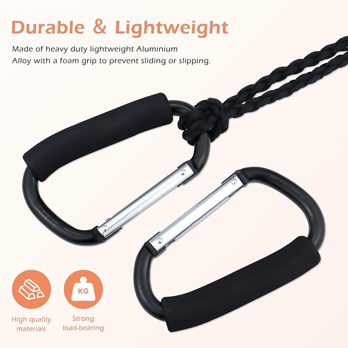 JIALEEY Grocery Bag Shopping Bag Holder Handle Carrier Tool Multi Purpose Snap - Image 3