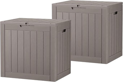 32 * 2 Gallon Outdoor storage deck Box Waterproof ，garden tool, backyard cushion by WTFGO