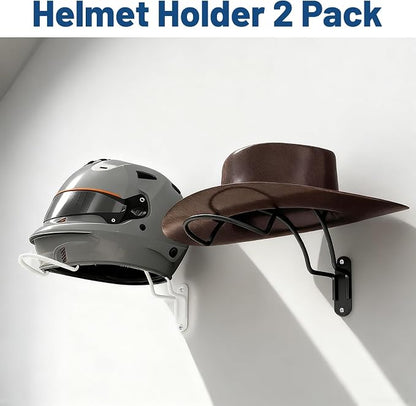 2 Pcs Helmet Rack Hanger Wall Mount Display, Helmet Holder Hooks Wall Mount - Image 7