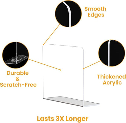 Shelf Dividers for Closet Organization – Acrylic Clear Sturdy Dividers to Keep - Image 7