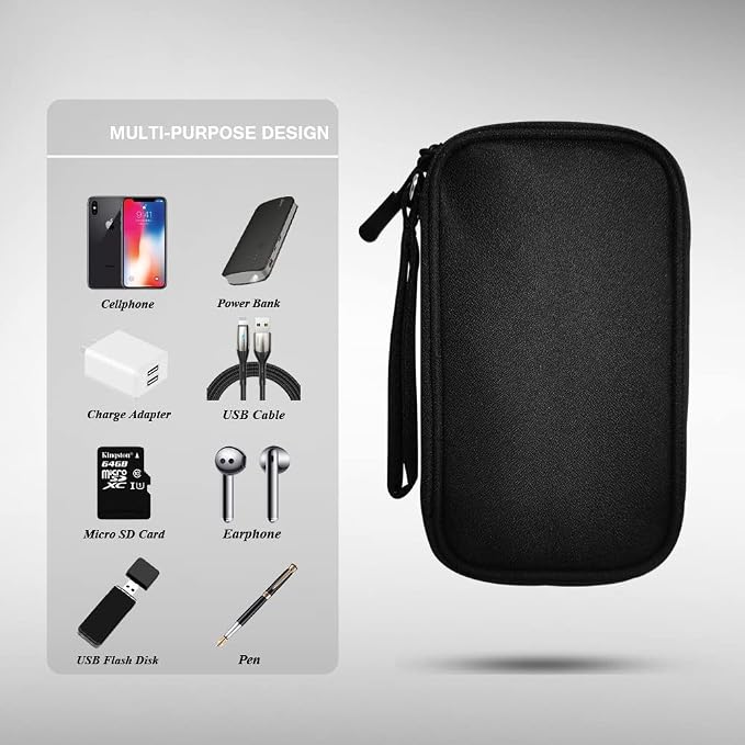 Electronics Organizer Bag Pouch Cable Charger Organizer Travel Shockproof Cord - Image 3