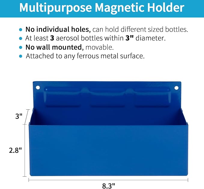 Magnetic Aerosol Spray Can Holder, Magnet Toolbox Bottle Holder, Tool Box - Image 2