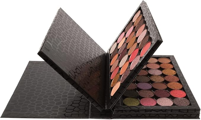 Allwon 4-Layer Book Shaped Magnetic Palette Large Empty Makeup Palette Storage - Image 5