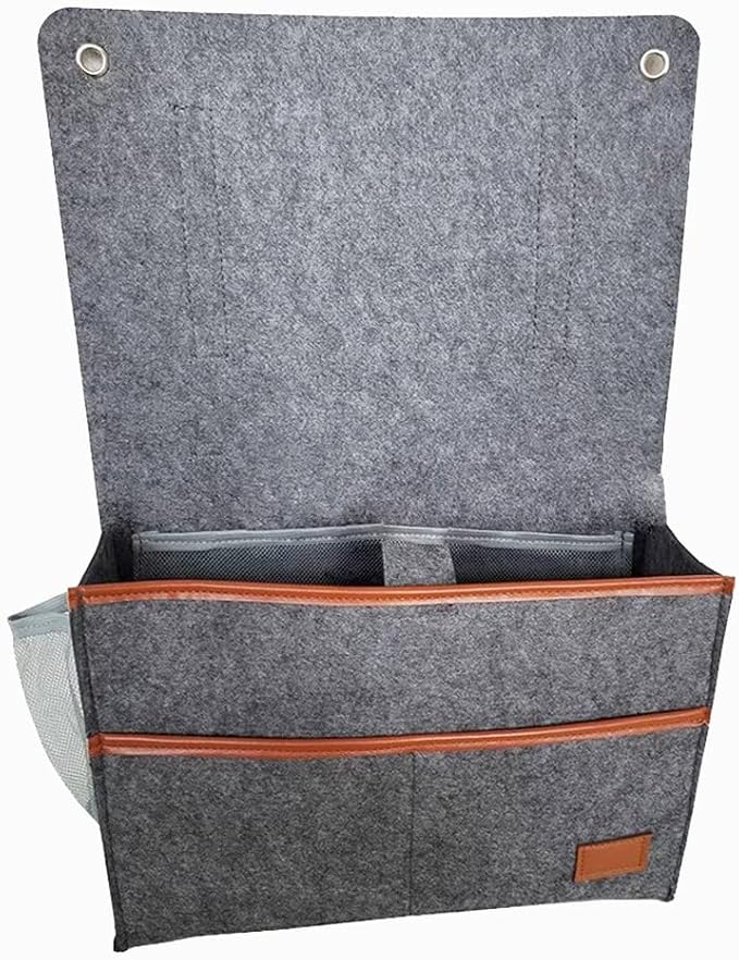 Bedside Caddy, Felt Bedside Storage Organizer, Hanging Storage - Image 2