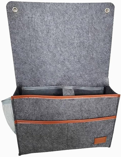 Bedside Caddy, Felt Bedside Storage Organizer, Hanging Storage - Image 2