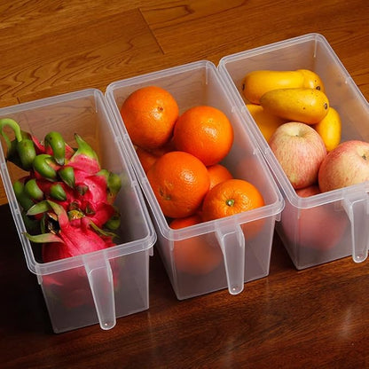 Sooyee Fridge Storage Containers Produce Saver, 4 Pack x 4L Stackable - Image 6