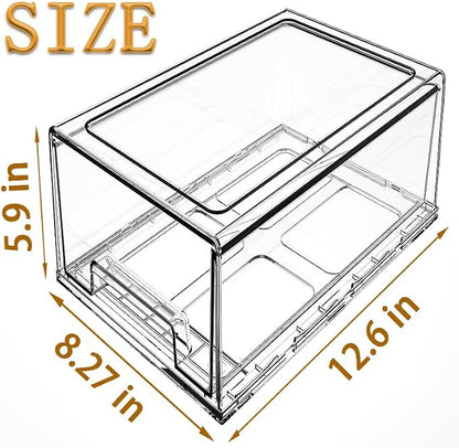 clear Drawer-Type Plastic Storage Box Bins Organizer，Family First Aid Kits - Image 2