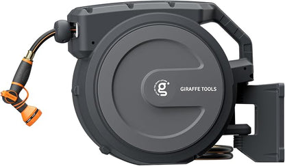 Giraffe Tools Retractable Garden Hose Reel 1/2 Inch x 100 ft, Super Heavy Duty by GiraffeTools