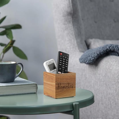 DRASTAR Remote Control Holder, Wood TV Remote Holder, Remote Storage Caddy - Image 7