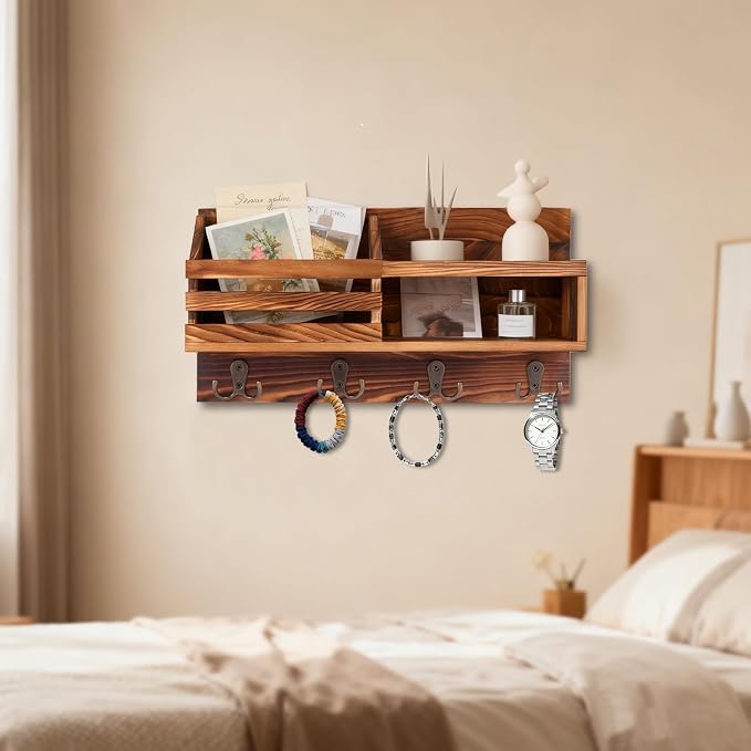 Key and Mail Holder for Wall, Mail Organizer Wall Mount - Image 7