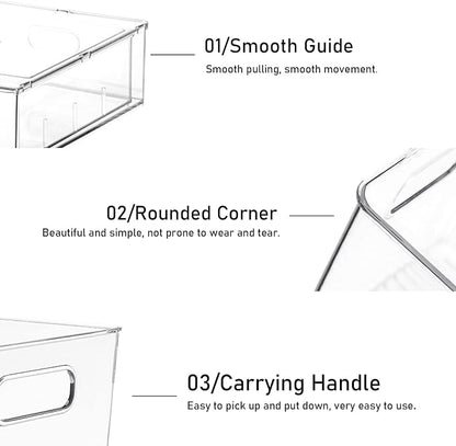3 Pack Refrigerator Organizer Bins - Image 5