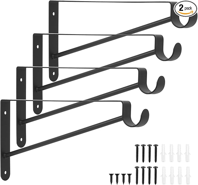Shelf and Rod Brackets, Heavy Duty Closet Shelf Closet Bracket by Xingwenhao
