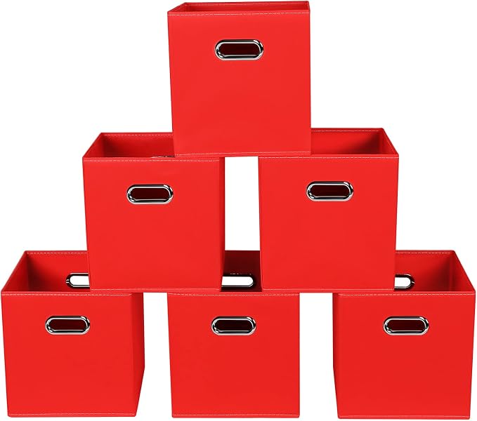 Fabric storage bins Cubes, Fabric Cube Organizer by Yunkeeper