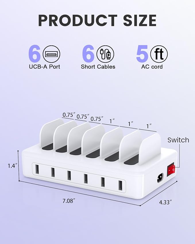 Charging Station for Multiple Devices Apple, CREATIVE DESIGN 50W Multi Charger - Image 7