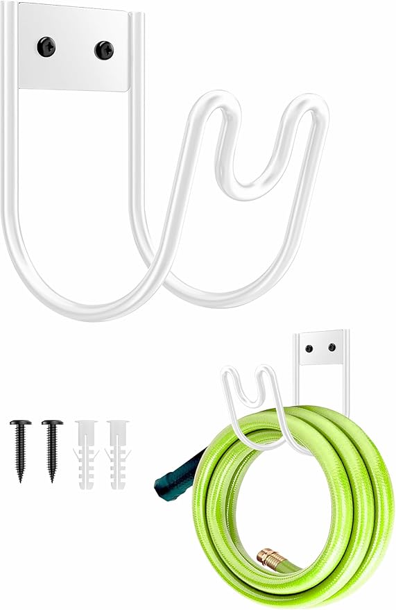 Metal Garden Hose Holder, Sturdy Wall Mounted Water Hose Hanger, Solid Hose Hook by Unknown