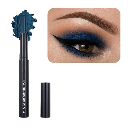 Blue Eyeshadow Stick Makeup, Cream Shimmer Eye Shadow Pencil, Hypoallergenic by SAUBZEAN
