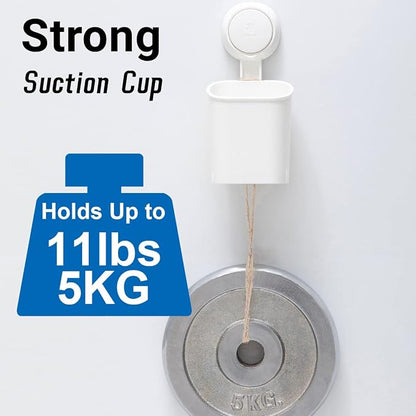 LEVERLOC Powerful Suction Toothbrush Holder, Removable Drill-Free Wall Shower - Image 5