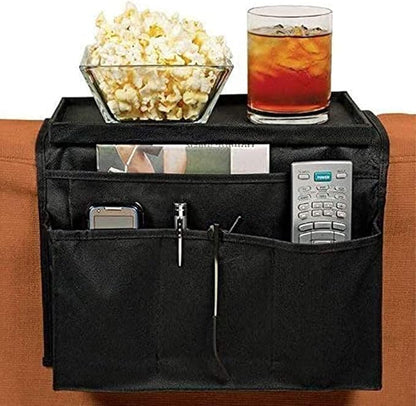 Non-Slip Armchair Caddy with Cup Holder Arm Rest Organizer TV Remote Control - Image 7