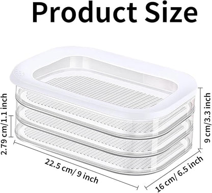 2 Pcs Deli Meat Container for Fridge, Stackable Food Storage Boxes - Image 2