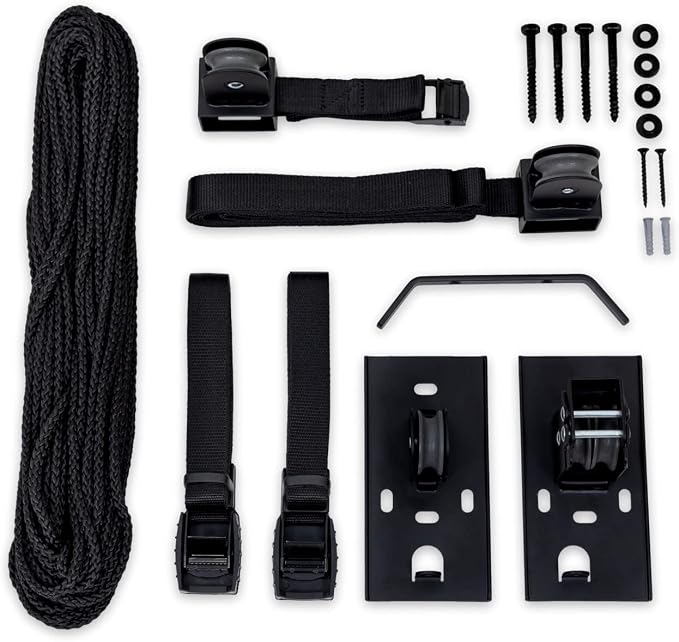 StoreYourBoard Ladder Storage Ceiling Pulley System, Garage Mount Hoist - Image 4