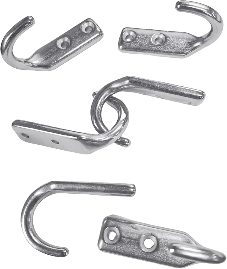 Heavy Duty Stainless Steel 316 Wall Hooks, Marine Grade Wall Hanger Key Hook - Image 7