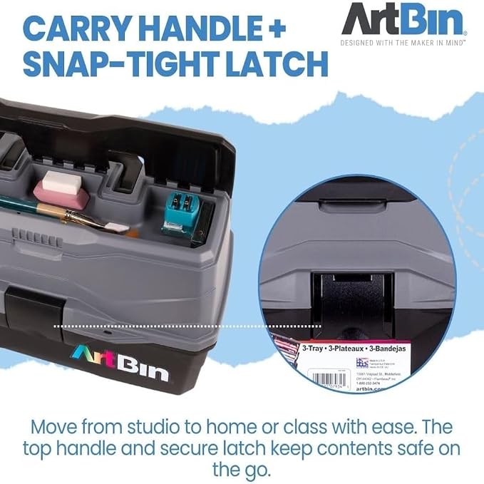 ArtBin 3-Tray Art Supply Box Versatile Organizer - Image 7