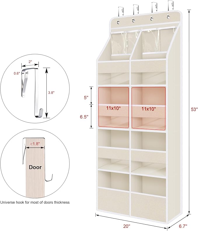 Univivi Upgraded Over Door Organizer - Image 3