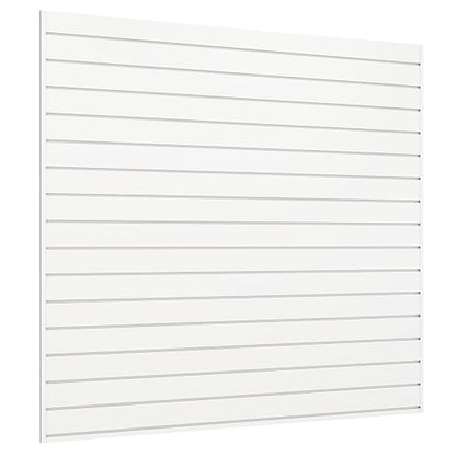 Slatwall Panel 4 FT x 4 FT, Interlocking Slat Wall Paneling, Wall Mounted PVC by Neoaider
