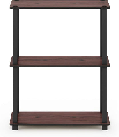 Furinno TURN-S-TUBE Storage Shelves, 3-Tier Book Shelf, Corner Shelf, Toolless - Image 5