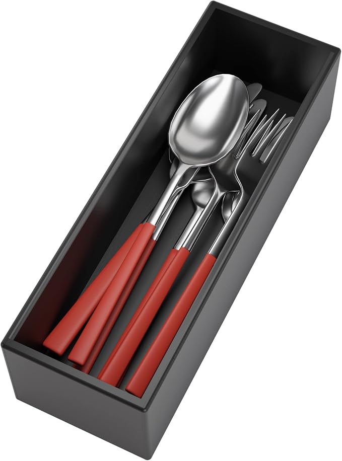Black Bamboo Drawer Organizer by Bambloom