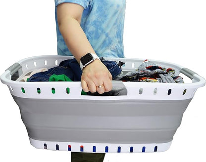 SAMMART 44L Collapsible Plastic Laundry Basket - Image 6