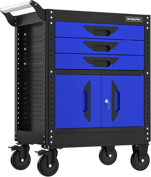WORKPRO 27.5 Inch 3-Drawer Rolling Tool Chest by WORKPRO