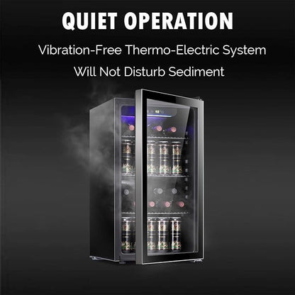 Antarctic Star 26 Bottle 130 Can Wine Cooler/Cabinet Beverage Refrigerator Mini - Image 2