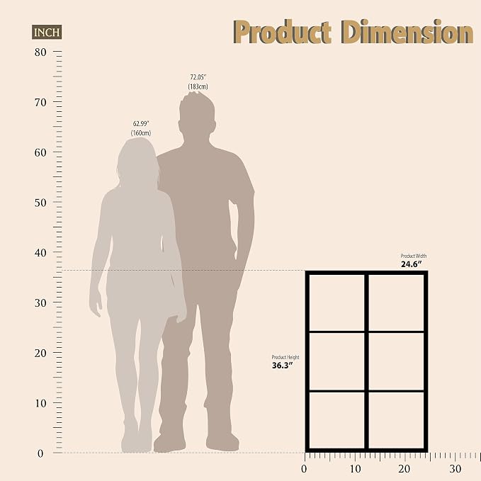 WannabeMyself【2026 Wooden Thick Frame】 6 Cube Storage Organizer - Image 7