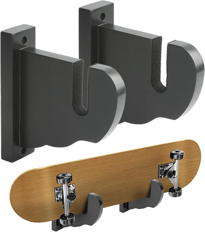 BiJun Skateboard Wall Mount, Snowboard Wall Mount Display, Acrylic Horizontal by BiJun