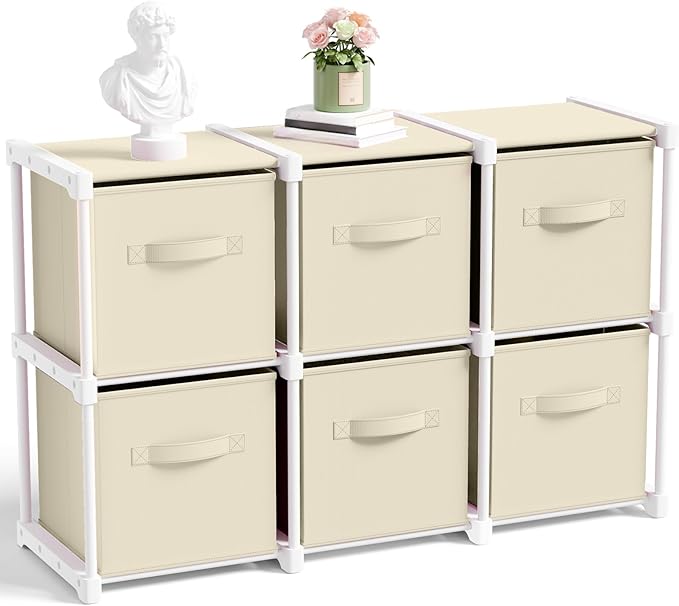 Briwooody 6 Cube Storage Organizer Bins by Briwooody