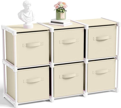 Briwooody 6 Cube Storage Organizer Bins by Briwooody