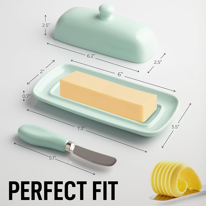 Zulay Butter Dish With Lid For Countertop - Image 3