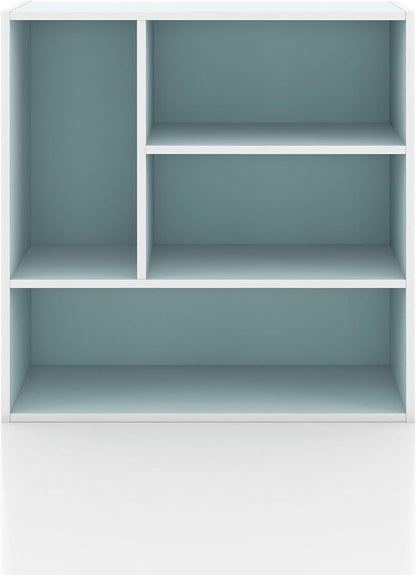 Homes: Inside + Out Apexa 4-Vertical Storage Organizer Shelves, Stackable Wood - Image 10