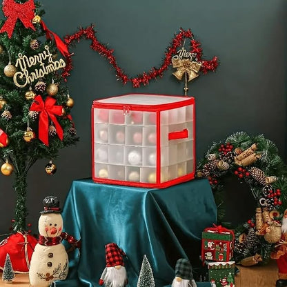 Christmas Ornament Storage Box, 4 Tier Christmas Storage Box - Image 4
