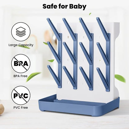 Baby Bottle Drying Rack: Vertical Space Saving Large Bottles Holder - Image 6