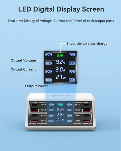 USB Charging Station, 100W 8-Port Charging Station - Image 3